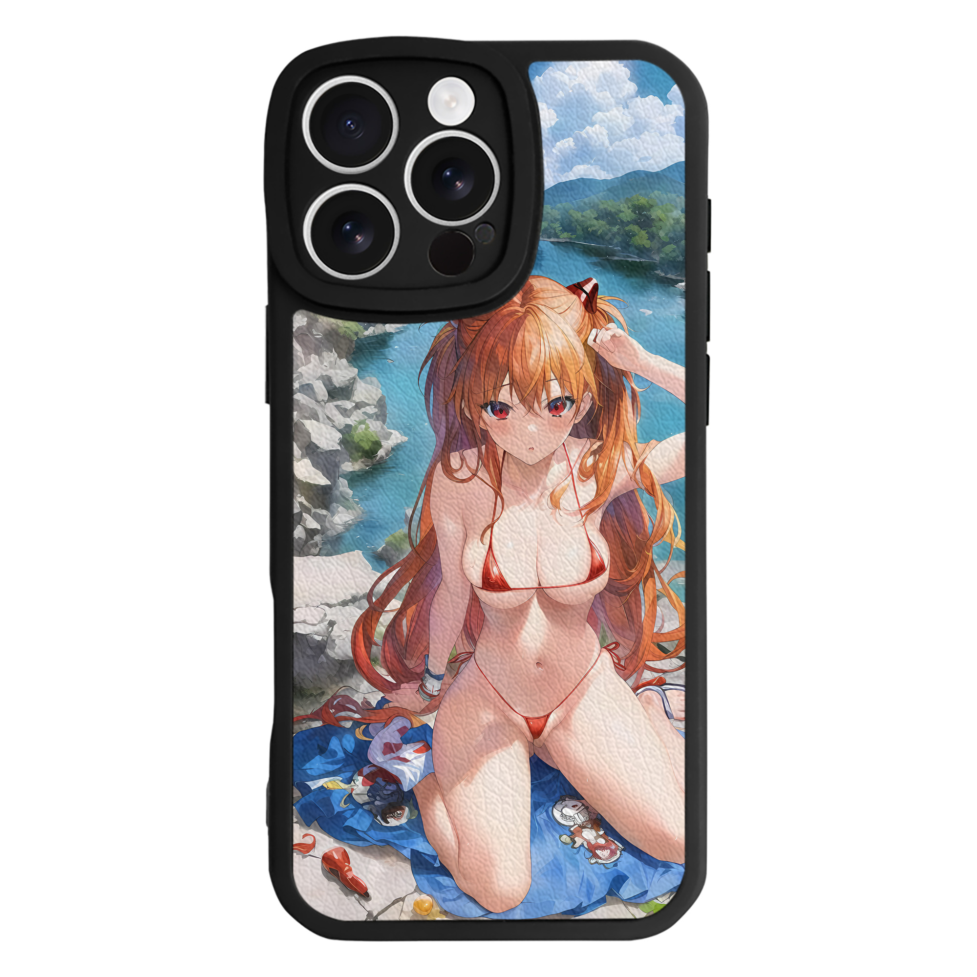 （画像用） EVA 新世紀エヴァンゲリオン 【iPhone 16シリーズ対応】シリコンスマホケース（レザー調） 材質：シリコン
